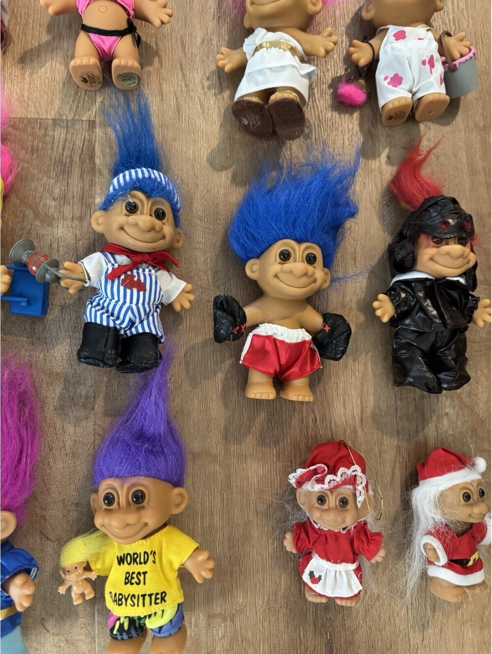 Lot of 20 Vintage RUSS Troll Dolls 1990s Clothed Themed Christmas Santa & More - Picture 6 of 10